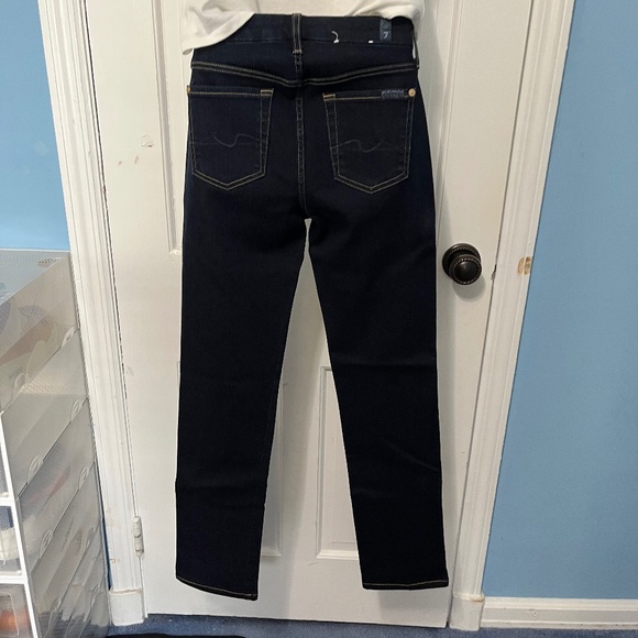 7 For All Mankind Skinny Straight Leg Jeans - Picture 6 of 8
